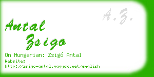 antal zsigo business card