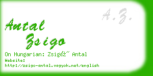 antal zsigo business card